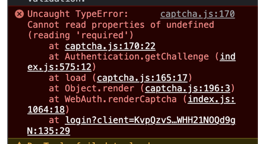 Identify Javascript errors to fix recapcha not working in WordPress 